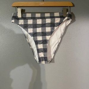 High waisted Checkered Swim Bottoms
